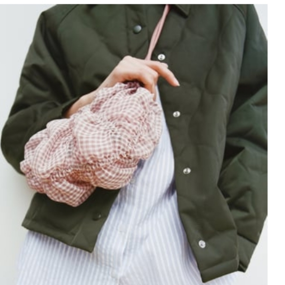 ZARA GINGHAM ORGANZA BAG